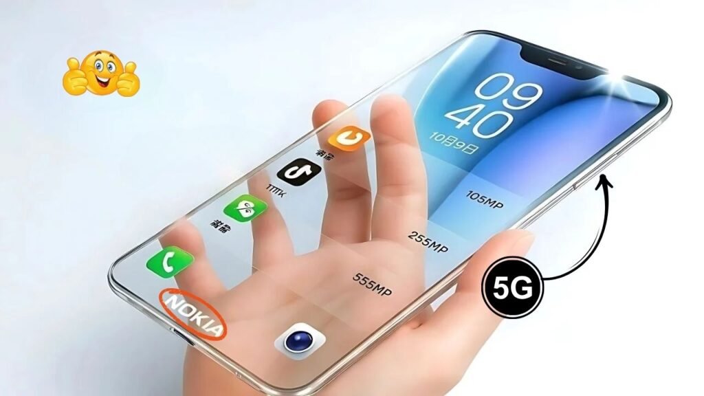 Nokia Transparent 5G Phone Launched – 300MP Camera, 150W Fast Charging, and High Performance